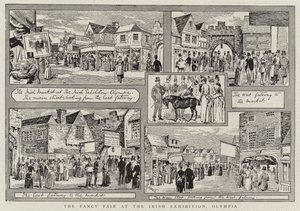 Der Jahrmarkt auf der Irischen Ausstellung, Olympia von Alfred Chantrey Corbould